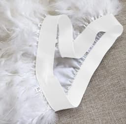 Women White Skirt Puffy Feather High Waist Performance Stage Dancing Costumes Women Skirt Irregular Elastic A-Line Skirt
