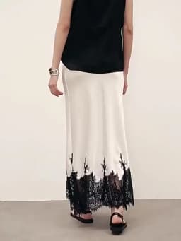 Fairy Lace Patchwork Skirt Women Fashion High Wasit Elegant Wrapped Hip Long Party Skirts 2025 New Autumn Trends Female Clothing