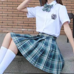 CZJMS Japan Women Pleated Skirt High Waist Fashion JK Plaid Mini Skirt Elegant Bow A Line Dancing Summer Girls Cosplay Faldas