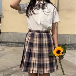 CZJMS Japan Women Pleated Skirt High Waist Fashion JK Plaid Mini Skirt Elegant Bow A Line Dancing Summer Girls Cosplay Faldas