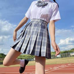 CZJMS Japan Women Pleated Skirt High Waist Fashion JK Plaid Mini Skirt Elegant Bow A Line Dancing Summer Girls Cosplay Faldas