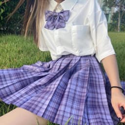 CZJMS Japan Women Pleated Skirt High Waist Fashion JK Plaid Mini Skirt Elegant Bow A Line Dancing Summer Girls Cosplay Faldas