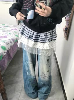 Harajuku Stripe Patchwork Grunge Skirts Women Y2k Aesthetic High Waist Cake Mini Skirt Streetwear Vintage Bandage Kawaii Jupe