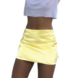 Women Vintage y2k Fairy Sexy Mini Skirts Low Waist Fashion Summer Solid Color Going Out Bodycon Skirts Rave Party Streetwear