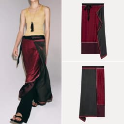 Fashionable Printed Wrap Scarf Half Skirt for Women Spring 2026 Personality Style ZADATA Loose Waist Other Material Other Pro...