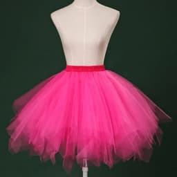 Women's Candy-colored Tutu Tulle Skirt Ballet Skirt Dance Party Stage Performance Fluffy Mini Skirt Adult Costume Ball Gown
