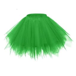 Women's Candy-colored Tutu Tulle Skirt Ballet Skirt Dance Party Stage Performance Fluffy Mini Skirt Adult Costume Ball Gown
