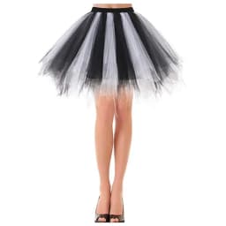 Women's Candy-colored Tutu Tulle Skirt Ballet Skirt Dance Party Stage Performance Fluffy Mini Skirt Adult Costume Ball Gown