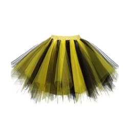 Women's Candy-colored Tutu Tulle Skirt Ballet Skirt Dance Party Stage Performance Fluffy Mini Skirt Adult Costume Ball Gown