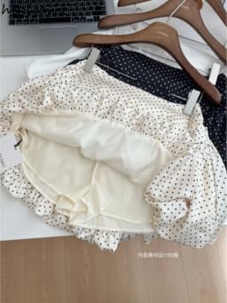 Vintage Polka Dot Women Skirt 2025 Faldas Mujer Fashion Sweet Korean Jume High Waist Summer Saia Tunic A-line Mini Skirts 7o562