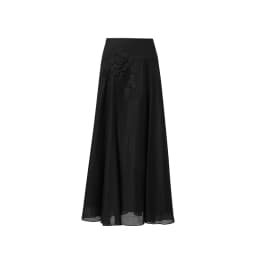 Amii Women's A-Line Skirt 2026 Summer New Elegant Lace Trim Midi Skirt Versatile Casual Loose Fit Solid Woman Clothes 12622031