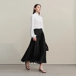 Amii Women's A-Line Skirt 2026 Summer New Elegant Lace Trim Midi Skirt Versatile Casual Loose Fit Solid Woman Clothes 12622031