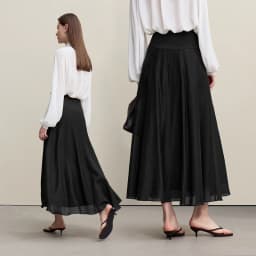 Amii Women's A-Line Skirt 2026 Summer New Elegant Lace Trim Midi Skirt Versatile Casual Loose Fit Solid Woman Clothes 12622031