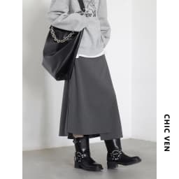 CHIC VEN New Women Skirts Loose Casual Solid Straight Tube Design Irregular Slit Female Skirt Ladies Clothes Spring Autumn 2025