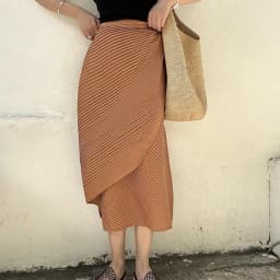 Miyake Pleated Plisse Skirt 2026 Spring New Design Pleats Jupe Women Black Irregular Split Mid-Length Texture Fold Half Skirt