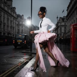 Fashionable Pink High Low Bubble Short Women Skirts With Cute Bow Mini Skirt Costumes For Stage Show Many Color Available
