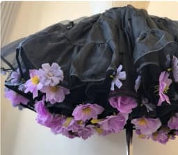Flowers Crinoline Sweet Fairy Lolita Spring and Summer Bubble Skirt Gorgeous French Elegant Girl Women's Organza Midi Skirt