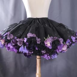 Flowers Crinoline Sweet Fairy Lolita Spring and Summer Bubble Skirt Gorgeous French Elegant Girl Women's Organza Midi Skirt