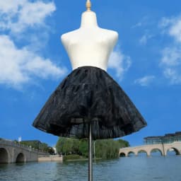 4 Tiered Lolita Petticoat Fluff Volume Underskirt Midnight Black Super Stuffed Petticoat Boneless Violent Skirt Support