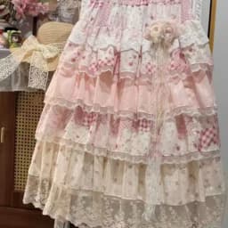 DCABT Irregular Patchwork Sweet Fairy Cake Skirt Women Summer Chic Fashion Pink Elastic Waist Chic Flower Party Puff Skirts A018
