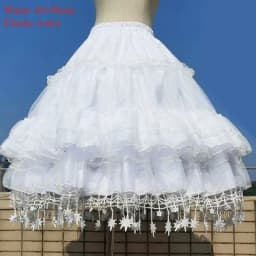 Star Petticoat Gorgeous Fish Bone Lolita Skirt Support Adjustable Daily Violence Carmen Skirt Women Mid-length Fluffy Underskirt