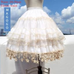 Star Petticoat Gorgeous Fish Bone Lolita Skirt Support Adjustable Daily Violence Carmen Skirt Women Mid-length Fluffy Underskirt