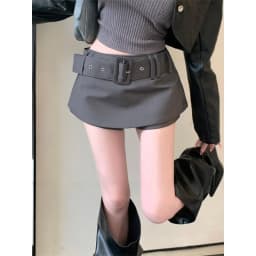 High Waist Bodycon Skirt Women's Fashion Design Versatile Short Skirts Prevent Exposure Autumn New Arrival Slimming Skirts