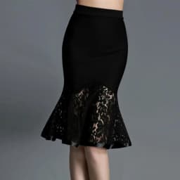 Women Summer New Casual Patchwork lolita Lace Pencil Skirt High Waist