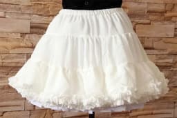 Sweet A-line Petticoat White Soft Five Layer Lolita Petticoat Hoopless Ruffle Short Tutu Skirt