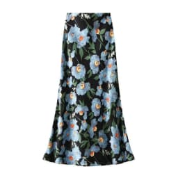 New In 2025 Floral Print Elegant Long Skirts Women Summer Trendy High Street Vacation Party Skirt