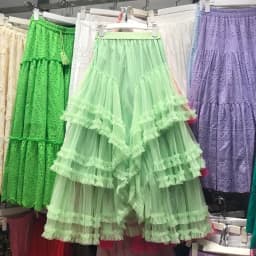 Voille Skirts Women Y2k High Waist Elastic Jupe Ladies Tulle Cake Mujer Faldas Ruffles Long Female Casual Mesh Skirt Dropship