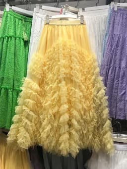 Voille Skirts Women Y2k High Waist Elastic Jupe Ladies Tulle Cake Mujer Faldas Ruffles Long Female Casual Mesh Skirt Dropship