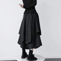 Women Black Skirts Japanese Gothic Irregular High Waist Pleated Skirt Pants for Women Vintage Cargo Skirts Female Clothes Ladies
