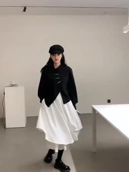 Women Black Skirts Japanese Gothic Irregular High Waist Pleated Skirt Pants for Women Vintage Cargo Skirts Female Clothes Ladies