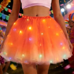 Adult Light Up Tutu Skirt LED Party Tulle Tutus Sparkly Ballet Dress Glow Costume Skirts For Women Wedding Birthday Rave Party