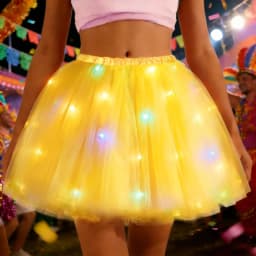 Adult Light Up Tutu Skirt LED Party Tulle Tutus Sparkly Ballet Dress Glow Costume Skirts For Women Wedding Birthday Rave Party