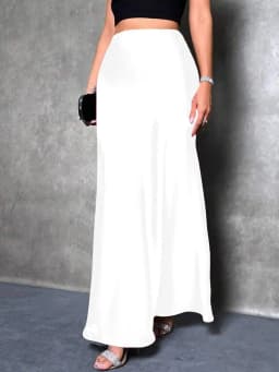 Satin Skirt Woman High Waist Elegant Long Skirts For Women Fashion Summer Midi Office Lady Pencil Cocktail Party Wedding Skirt