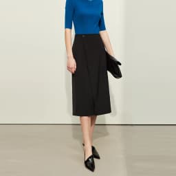 AMII Minimalism Women Skirts 2024 Autumn New Asymmetric Lap Piece A-line Solid Trendy Commuter Mid-Calf Skirt For Lady 12421040