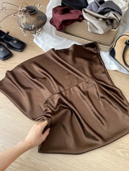 12 Colors New In 2026 Women Spring Autumn Elegant Fashion Satin Long Skirts Female Trendy Solid Color High Waist Faldas