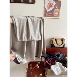12 Colors New In 2026 Women Spring Autumn Elegant Fashion Satin Long Skirts Female Trendy Solid Color High Waist Faldas