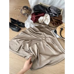 12 Colors New In 2026 Women Spring Autumn Elegant Fashion Satin Long Skirts Female Trendy Solid Color High Waist Faldas