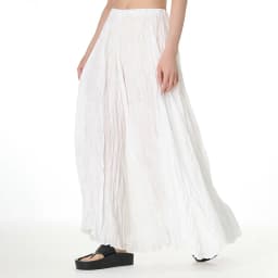 Elegant Drape Crumpled Skirts Women Summer Elastic Waist Big-Hem Long Skirts Large Size Loose Umbrella Skirts Female Streetwear