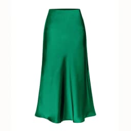 High End Acetate Fiber Satin Skirts Women Elegant Elastic Waist Side Split Midi Skirt Woman Fashion Party A-Line Bodycon Skirts