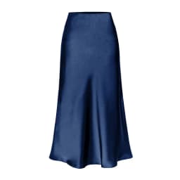 High End Acetate Fiber Satin Skirts Women Elegant Elastic Waist Side Split Midi Skirt Woman Fashion Party A-Line Bodycon Skirts
