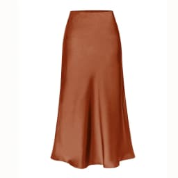 High End Acetate Fiber Satin Skirts Women Elegant Elastic Waist Side Split Midi Skirt Woman Fashion Party A-Line Bodycon Skirts