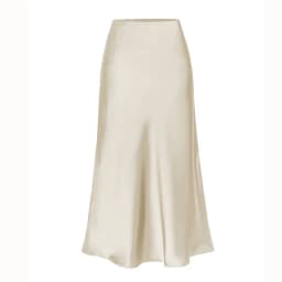 High End Acetate Fiber Satin Skirts Women Elegant Elastic Waist Side Split Midi Skirt Woman Fashion Party A-Line Bodycon Skirts