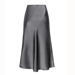 High End Acetate Fiber Satin Skirts Women Elegant Elastic Waist Side Split Midi Skirt Woman Fashion Party A-Line Bodycon Skirts