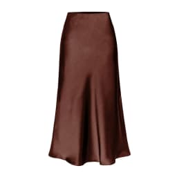High End Acetate Fiber Satin Skirts Women Elegant Elastic Waist Side Split Midi Skirt Woman Fashion Party A-Line Bodycon Skirts