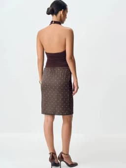 Fantoye Patchwork Print Polka Dot Lace Women Skirt White High Waist Casual Y2k Skirt Female Autumn Slim Elegant Streetwear 2026