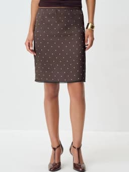 Fantoye Patchwork Print Polka Dot Lace Women Skirt White High Waist Casual Y2k Skirt Female Autumn Slim Elegant Streetwear 2026